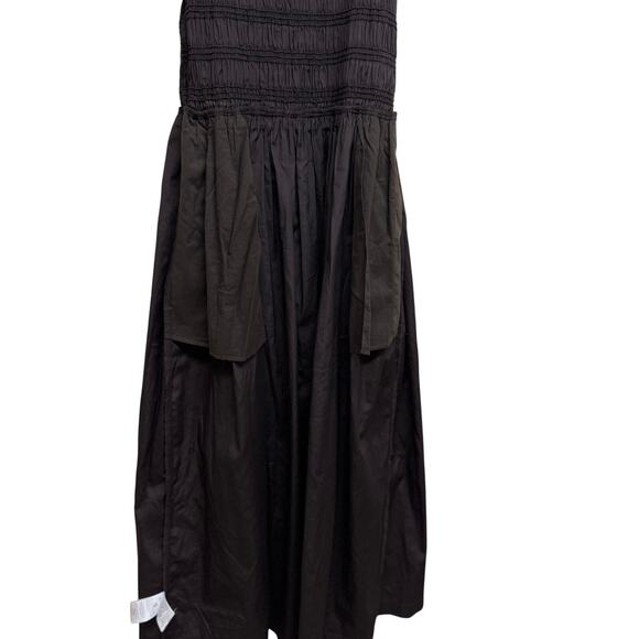 Madewell Melody Smocked Midi Dress Brown XS New With Tags - Picture 9 of 9